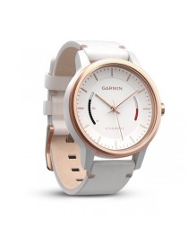 Garmin vivomove Classic, Рожево-золотисті з білим шкіряним ремінцем