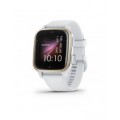 Garmin Venu Sq 2 Cream Gold Aluminum Bezel, White Case and Silicone Band