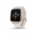 Garmin Venu Sq 2 Music Peach Gold Aluminum Bezel, Ivory Case and Silicone Band