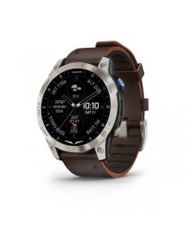 Garmin D2 Mach 1 Aviator Smartwatch with Oxford Brown Leather Band