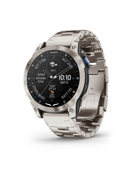 Garmin D2 Mach 1 Aviator Smartwatch with Vented Titanium Bracelet