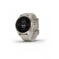 Garmin epix Pro (Gen 2) – Sapphire - 42 mm - Soft Gold with Light Sand Band