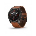 Garmin epix Pro (Gen 2) – Sapphire - 51 mm - Gray DLC Titanium with Chestnut Leather Band