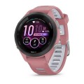 Garmin Forerunner 265S - Black Bezel with Light Pink Case and Light Pink/Whitestone Silicone Band