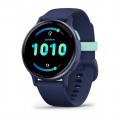 Garmin vivoactive 5 - Metallic Navy Aluminum Bezel with Navy Case and Silicone