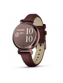 Garmin Lily 2 Classic - Dark Bronze with Mulberry Leather Band