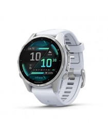 Garmin fenix 8 AMOLED (43 мм) - Срібний/Білий Камень - Смарт-годинник