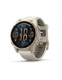 Garmin fenix 8 AMOLED (43 мм) - Sapphire, М'яке Золото, Туманно-Сірий/Темний Пісок - Смарт-годинник