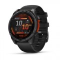 Garmin fenix 8 AMOLED (47 мм) - Карбоново-Сірий з Чорним Сіліконовим Ремінцем - Смарт-годинник