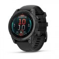 Garmin fenix E AMOLED (47 мм) - Сланцево-сірий з Чорним Сіліконовим Ремінцем - Смарт-годинник