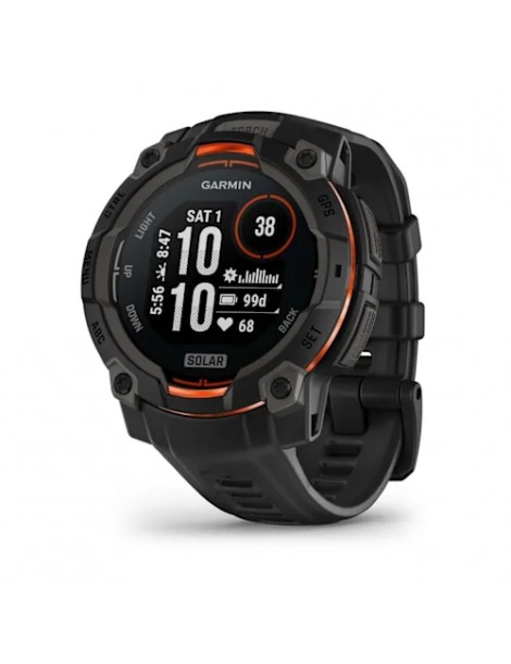 Garmin Instinct 3 Solar (45 mm) Чорний з Чорним ремінцем - Смарт-годинник