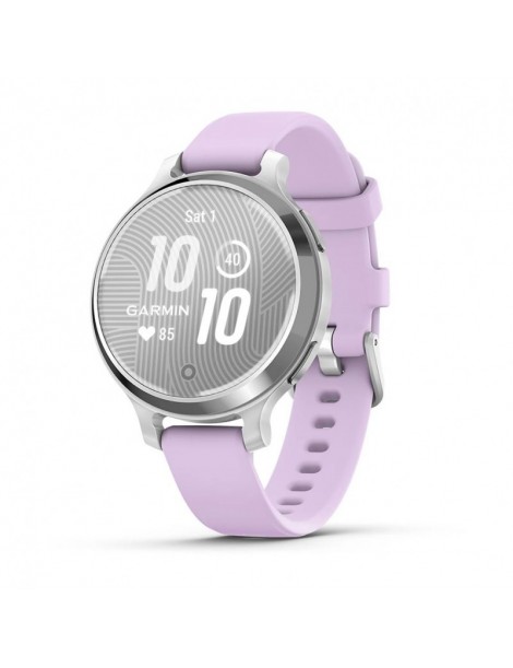 Garmin Lily 2 Active - Silver з Purple Jasmine бузковим силіконовим ремінцем