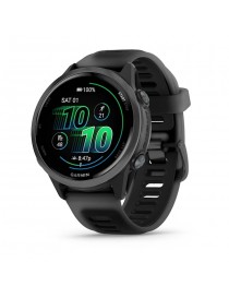 Garmin Forerunner 570 - 42mm - Грифельно-сірий алюміній з чорним напівпрозорим/чорним ремінцем