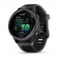 Garmin Forerunner 570 - 42mm - Грифельно-сірий алюміній з чорним напівпрозорим/чорним ремінцем