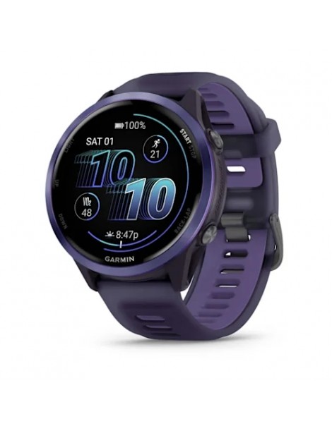 Garmin Forerunner 570 - 47mm - Індиговий алюміній з напівпрозорим насиченим фіолетовим/індиговим ремінцем
