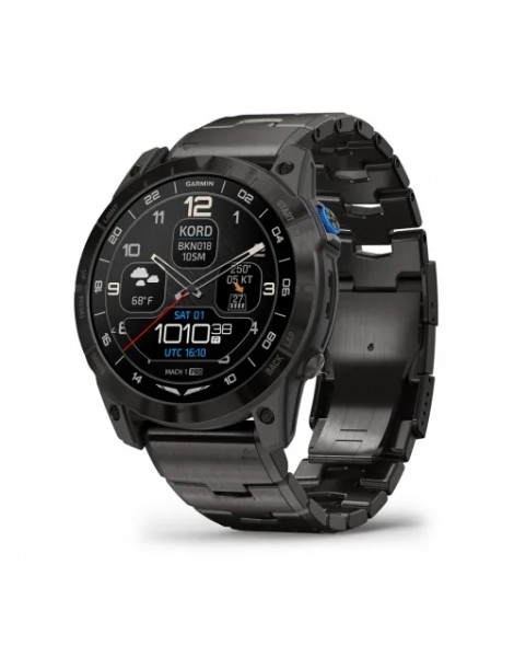 Garmin D2 Mach 1 PRO Sapphire (51 мм), Carbon Gray DLC з титановим ремінцем - смарт-годинник