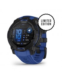 Garmin Instinct 3 AMOLED (45 mm) Чорний з ремінцем «Синя блискавка»/Чорний - Смарт-годинник