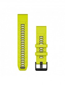 Ремінець Garmin QuickFit 22 мм Amp Yellow/Graphite Silicone (Fenix 8)