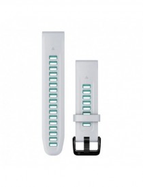 Ремінець Garmin QuickFit 20 мм Whitestone/Aqua Silicone (Epix Pro Gen 2)