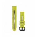 Ремінець Garmin QuickFit 22 мм Lime/Graphite Silicone (Epix Pro Gen 2)