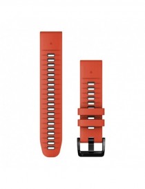 Ремінець Garmin QuickFit 22 мм Flame Red/Graphite Silicone (Epix Pro Gen 2)