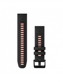 Ремінець Garmin QuickFit 22 мм Black/Flame Red Silicone (Epix Pro Gen 2)