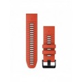 Ремінець Garmin QuickFit 26 мм Flame Red/Graphite Silicone (Epix Pro Gen 2)